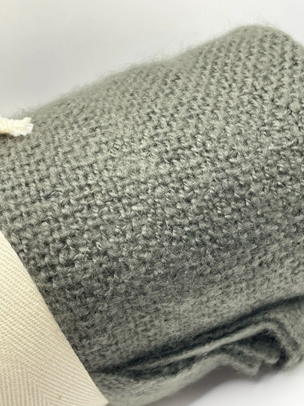 West Elm Favorite Throw Fringe Blanket in Pewter